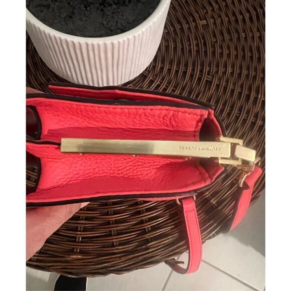 Rebecca Minkoff Watermelon mini waverly grommet leather clutch crossbody - Picture 6 of 8
